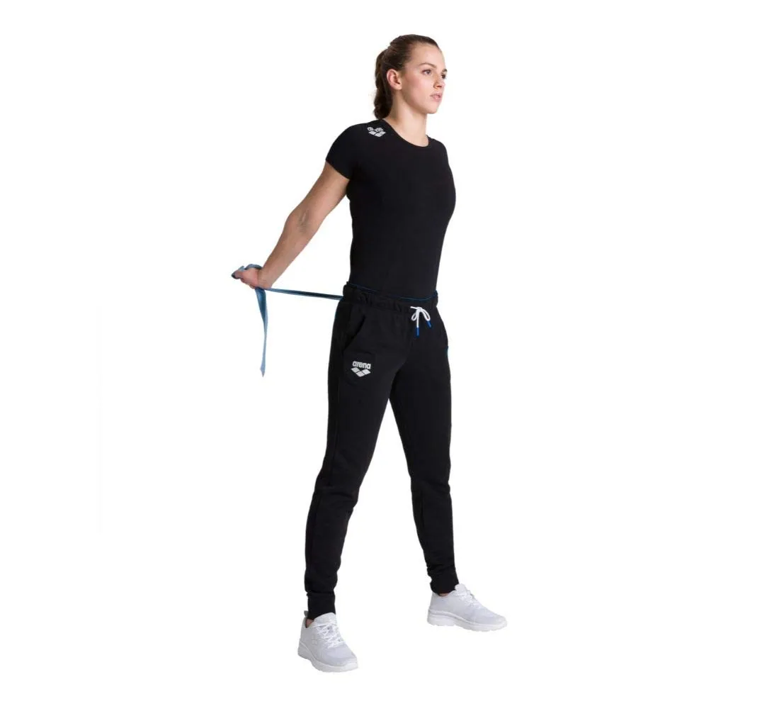 Arena Team Fleece Pant Pantaloni Donna Nero morbidi