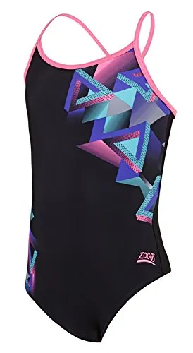 Zoggs Kitch Chaos Swimback costume intero 12 anni anticlоро