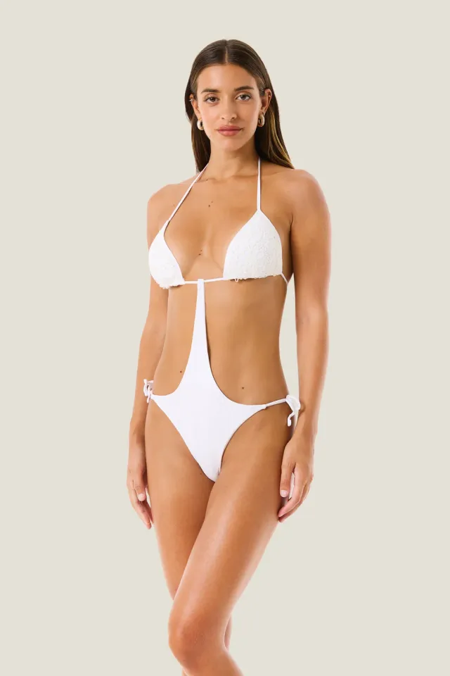 4Giveness Macramé costume intero donna sfiancato coppe