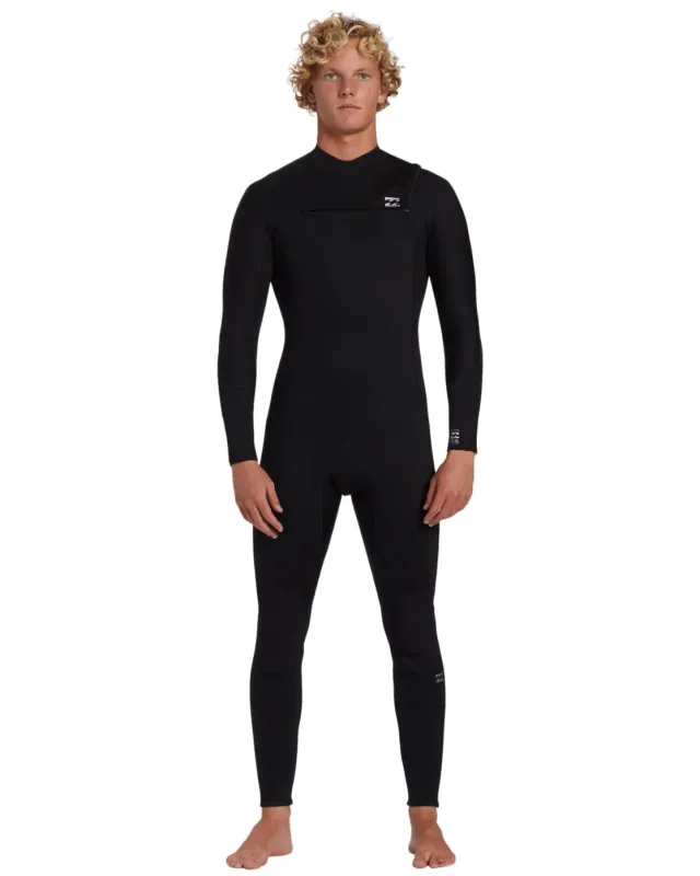 Billabong Foil Muta Uomo 4/3mm Nero Zip Petto Taglia M