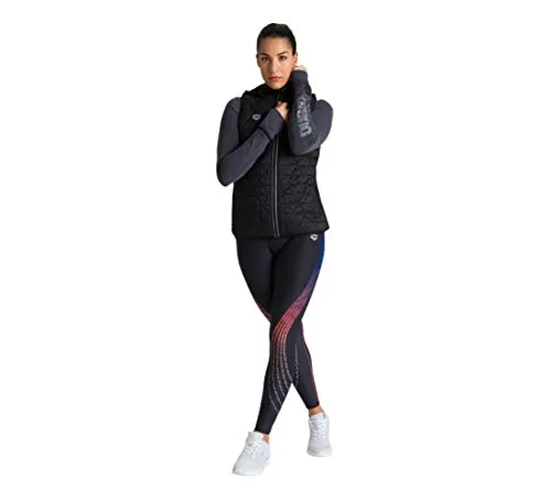 Arena Padded Gilet smanicato running donna nero XS