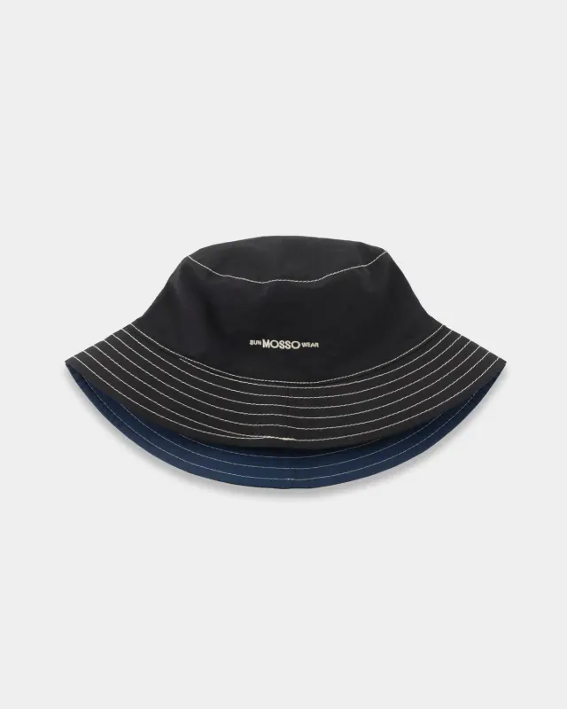 Mosso Sunwear Black Blue cappello bucket reversibile nero blu