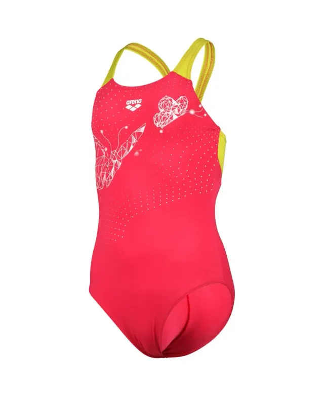 Arena Butterfly V Back costume bambina farfalle cloro-resistente