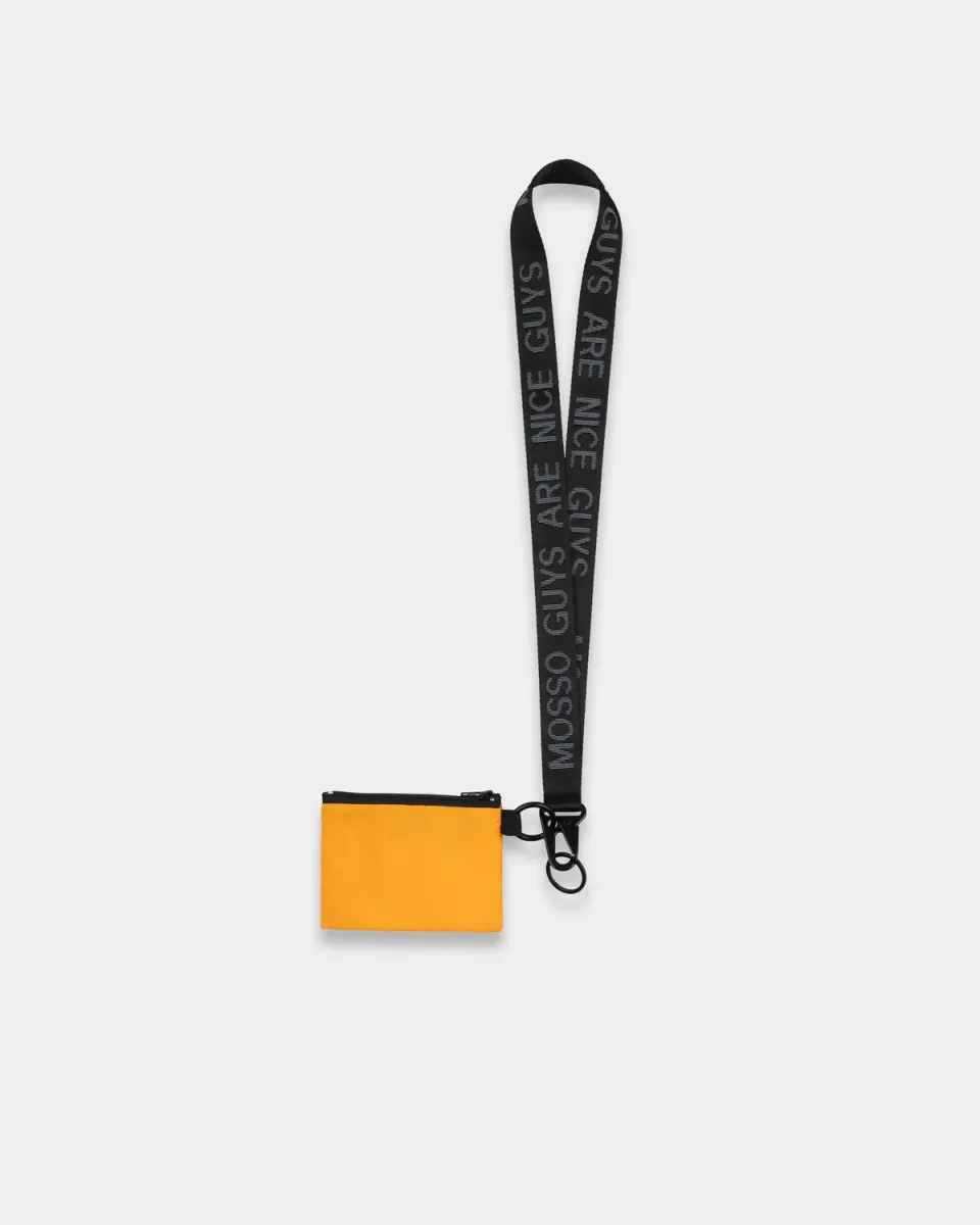 Mosso Sunwear Gnambox pouch giallo con laccetto da collo