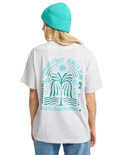 Billabong Always Looking T-Shirt Donna S Grigio Chiaro