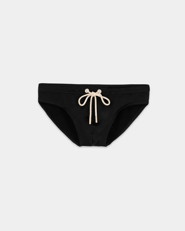 Mosso Sunwear Black slip mare nero tinta unita