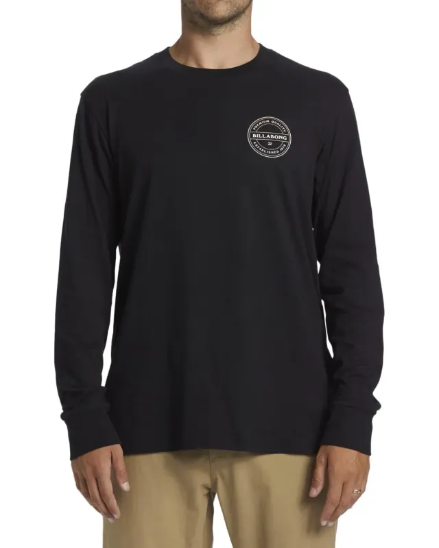 Billabong Rotore LS T-Shirt Uomo Maniche Lunghe Taglia L Cotone
