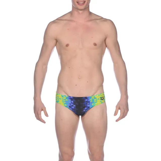 Arena Triangle Prisma slip uomo fantasia verde