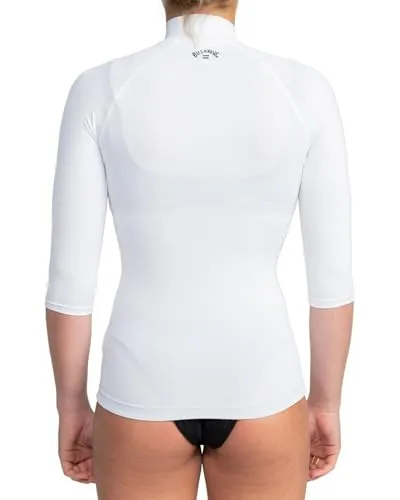 Billabong Tropic Surf SS rashguard donna bianca UPF50+