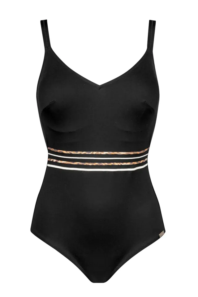 Charmline 1311 costume intero modellante nero leo