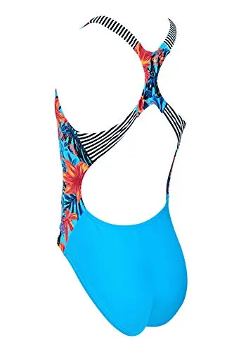Zoggs Wunderlust Rowleeback Costume Intero Bambina Floreale Cloro