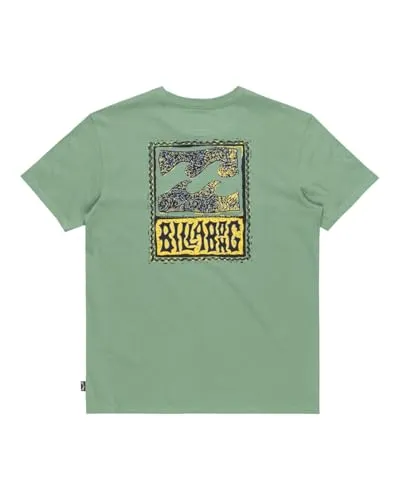 Billabong Stamp Maglietta Ragazzi Moss cotone