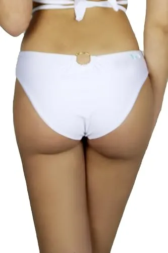 Teti Pico Slip Bikini Vita Alta Anello Oro
