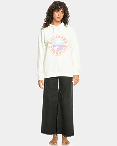 Billabong Graphic felpa pile cappuccio donna M ecologica