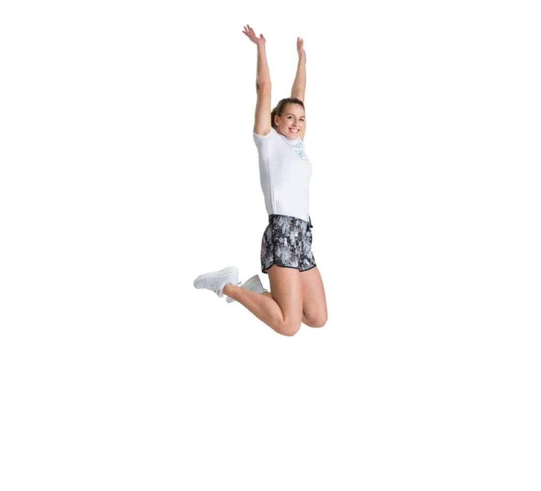 Arena Gym Short shorts donna XS pixel planet asciutti