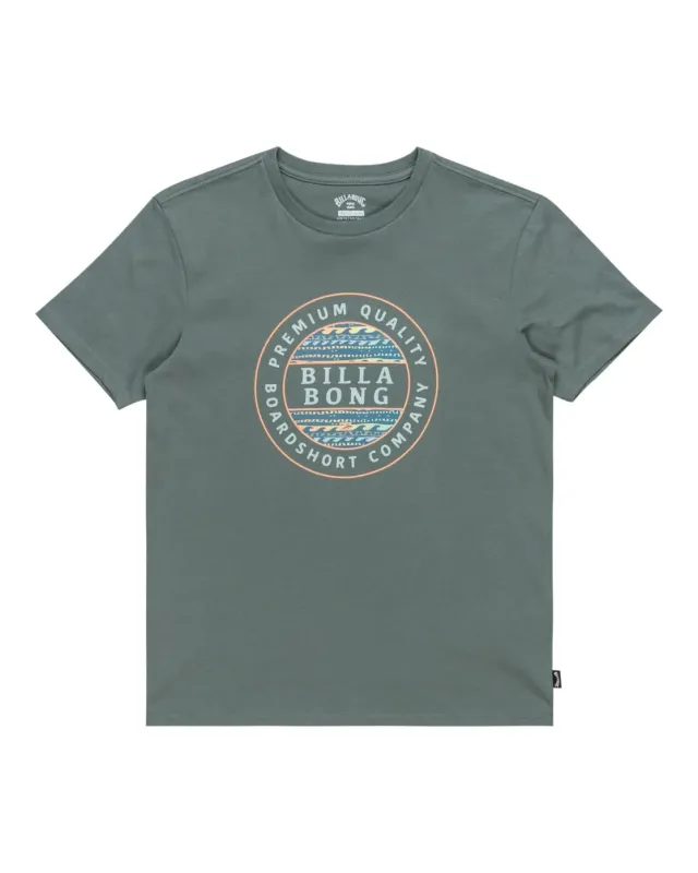 Billabong Rotor Fill SS maglietta ragazzo dark slate cotone