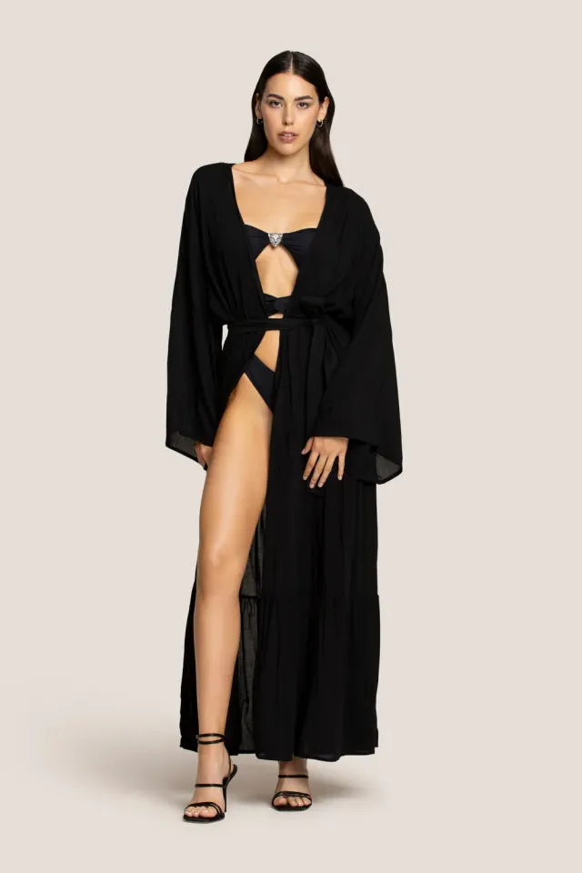 4 Giveness Jaguar Black kimono nero SM leggero