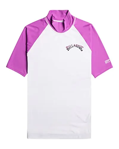 Billabong Sunny Side SS rash guard donna viola manica corta