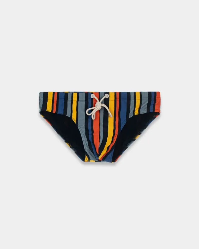 Mosso Sunwear Baiadera slip costume multicolor a righe