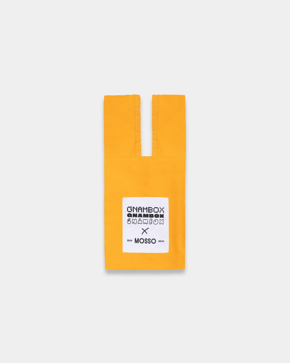 Mosso Sunwear Gnambox pouch giallo con laccetto da collo