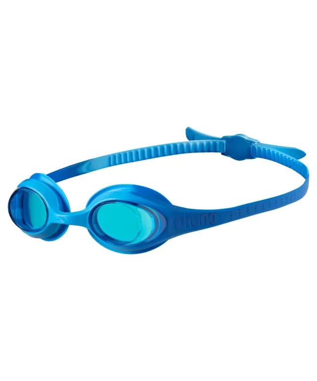 Arena Spider Kids occhialini nuoto lightblue-blue-blue antiappannamento