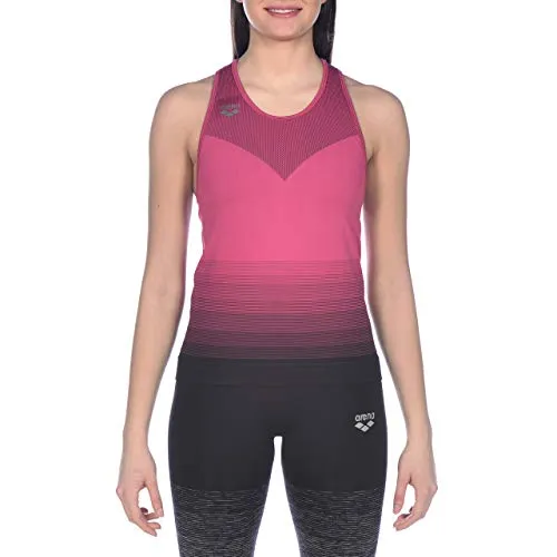 Arena Seamless Tank Top canotta donna nera senza cuciture