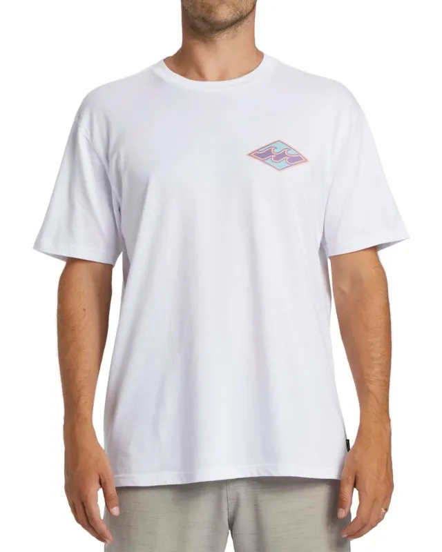 Billabong Crayon Wave SS t-shirt uomo Coastal lavaggio soft