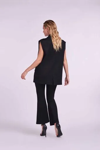 4 Giveness Smanicate Vest Top Nero Tailleur