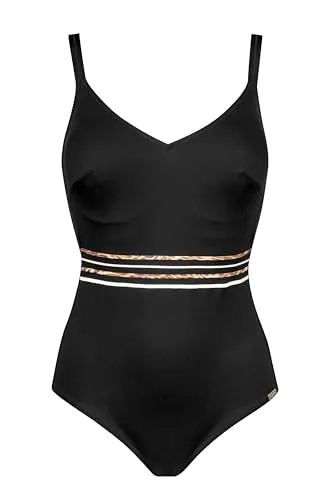 Charmline 1311 costume intero modellante nero leo