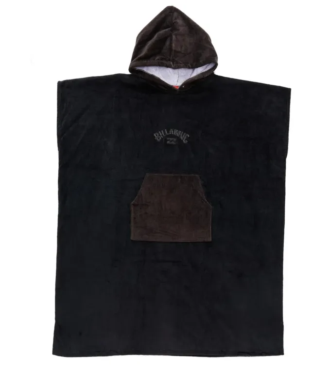 Billabong Hooded Towel poncho mare nero taglia unica cotone