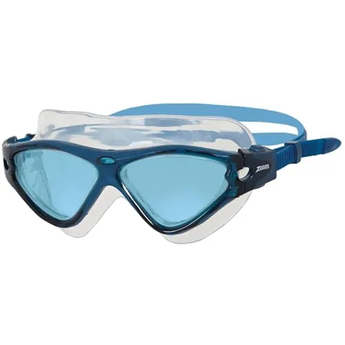 Zoggs Tri-Vision maschera nuoto grigio nero lente rame