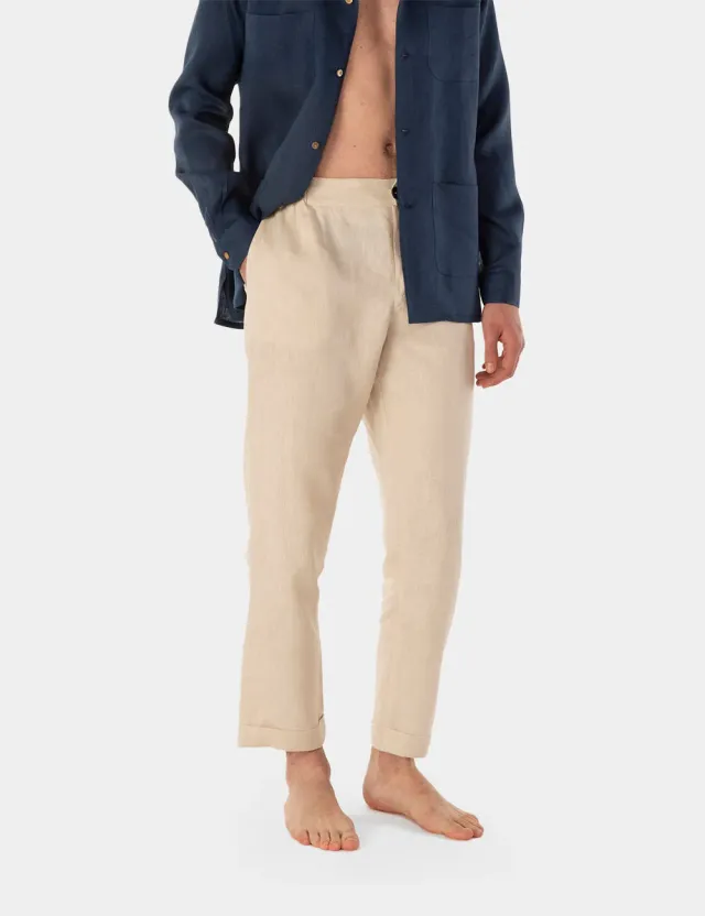 Ripa Ripa Anacapri Sabbia pantalone lino beige