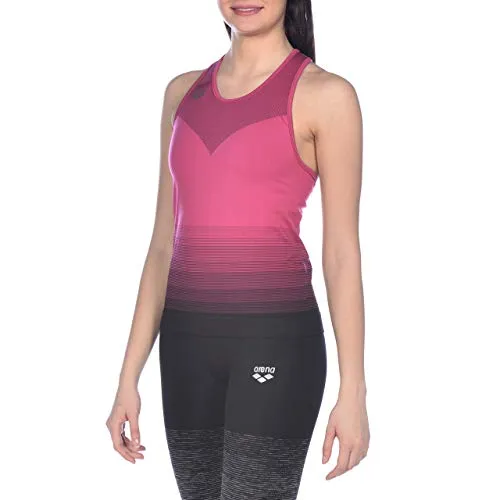 Arena Seamless Tank Top canotta donna nera senza cuciture