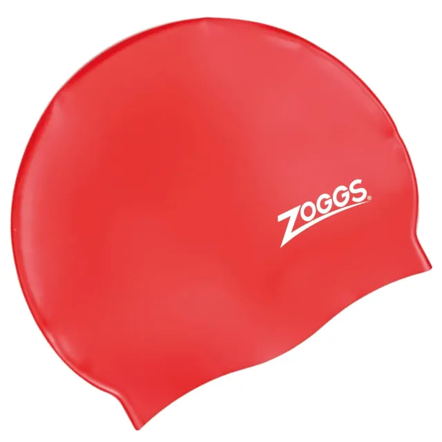Zoggs cuffia nuoto silicone adulto rossa antiscivolo
