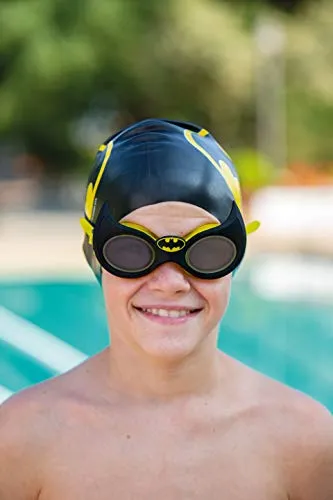 Zoggs Super Heroes cuffia piscina silicone Batman 6-14 anni