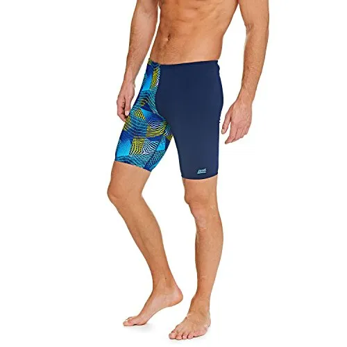 Zoggs Spiro Jammer Costume Uomo Aqualast Cloro Resistente