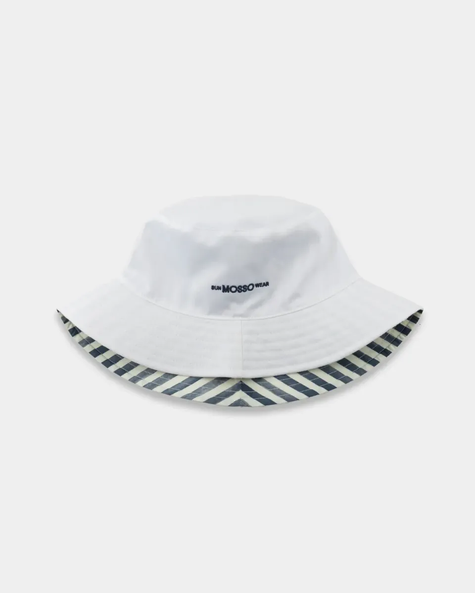 Mosso Sunwear bucket hat wave blu reversibile