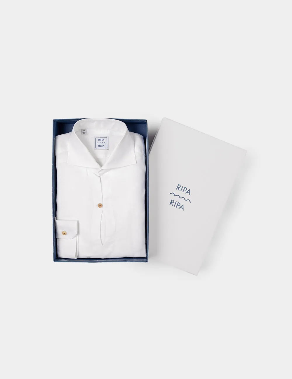Ripa Ripa Capri Bianca camicia lino bianca