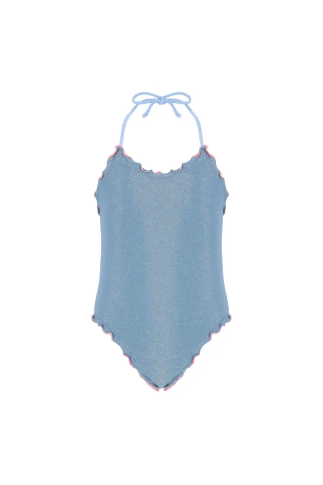 4Giveness Smambolato costume intero bimba sgambato oro