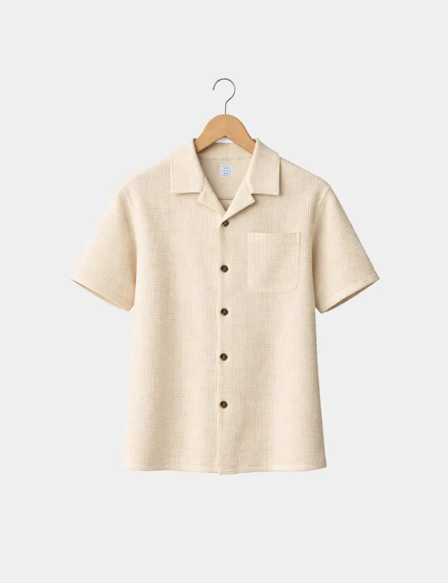 Ripa Ripa Telo Crema polo uomo spugna cotone