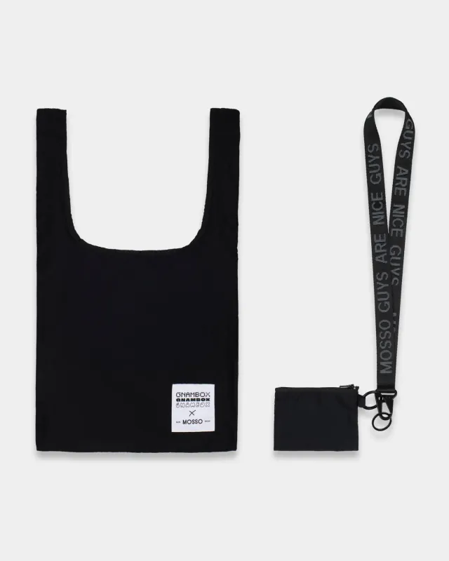 Mosso Sunwear Black Gnambox set borsa nylon nero