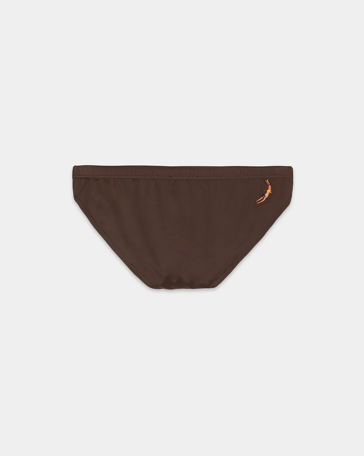 Mosso Sunwear Solid Brown slip mare marrone tinta unita