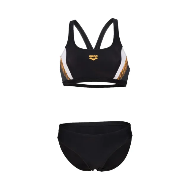 Arena Feel Threefold costume intero donna nero UPF50+