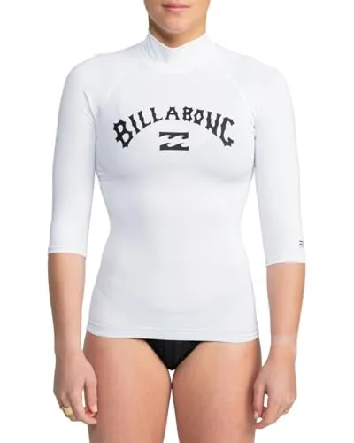 Billabong Tropic Surf SS rashguard donna bianca UPF50+