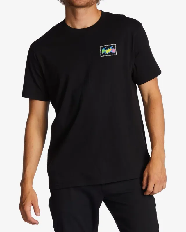 Billabong Crayon Wave SS camicia uomo nera manica corta