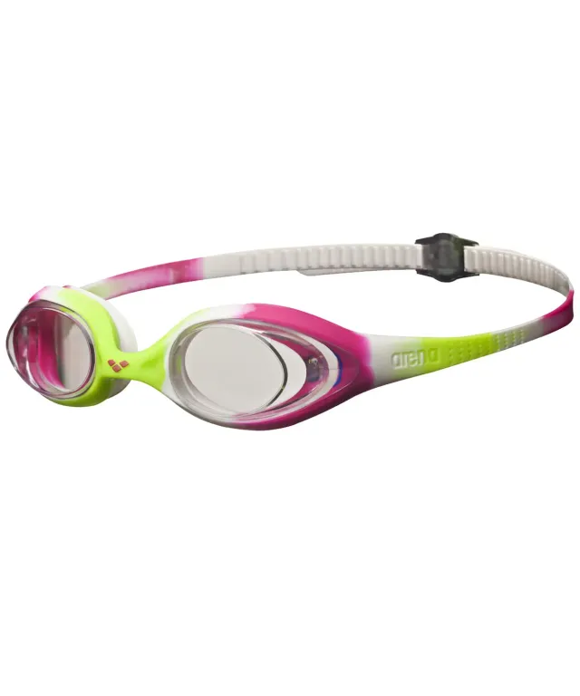 Arena Spider Junior occhialini bimbo lime fucsia mirror