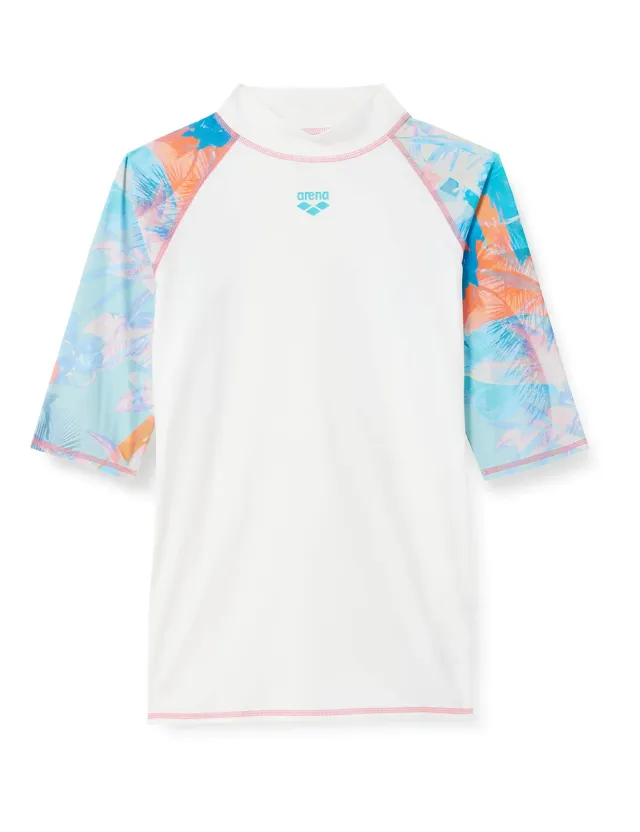 Arena Rash Vest S/S Allover maglia donna UPF50+