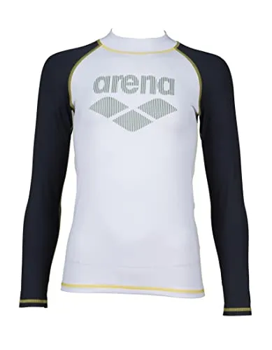 Arena Rash Vest ML Bambino 8-9 Bianco Protezione UV Mare
