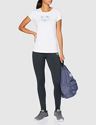 Arena Gym Logo maglietta donna bianco riga iridescente XS