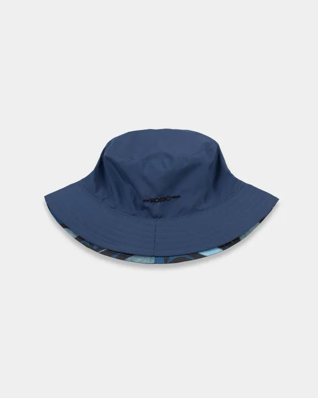 Mosso Sunwear Pesci bucket hat reversibile blu